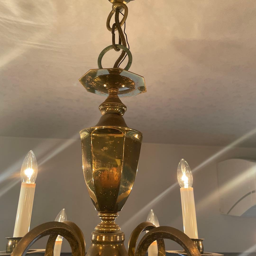 アメリカ製 ビンテージ 真鍮シャンデリア12灯