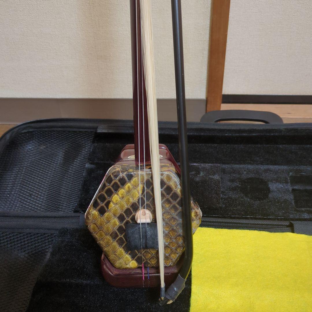 自然派泉州人☆高品質◎美品◎本格錦蛇皮◎紫檀二胡