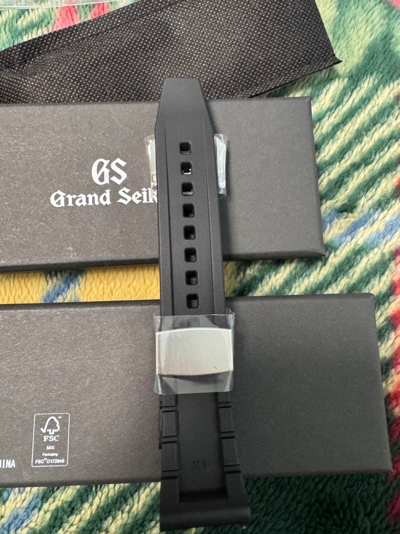 Grand Seiko ラバーベルト ブラック　かん幅22mm新品
