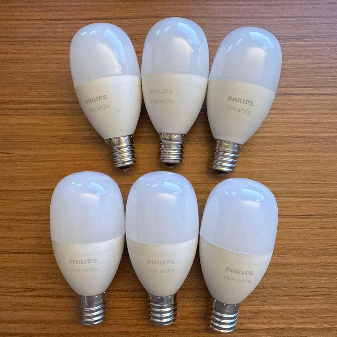 Philips Hue ホワイトシングルランプE17(電球色)6個セット