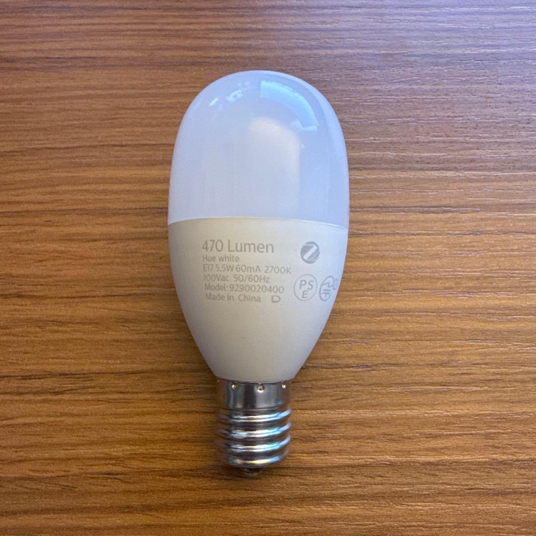 Philips Hue ホワイトシングルランプE17(電球色)6個セット