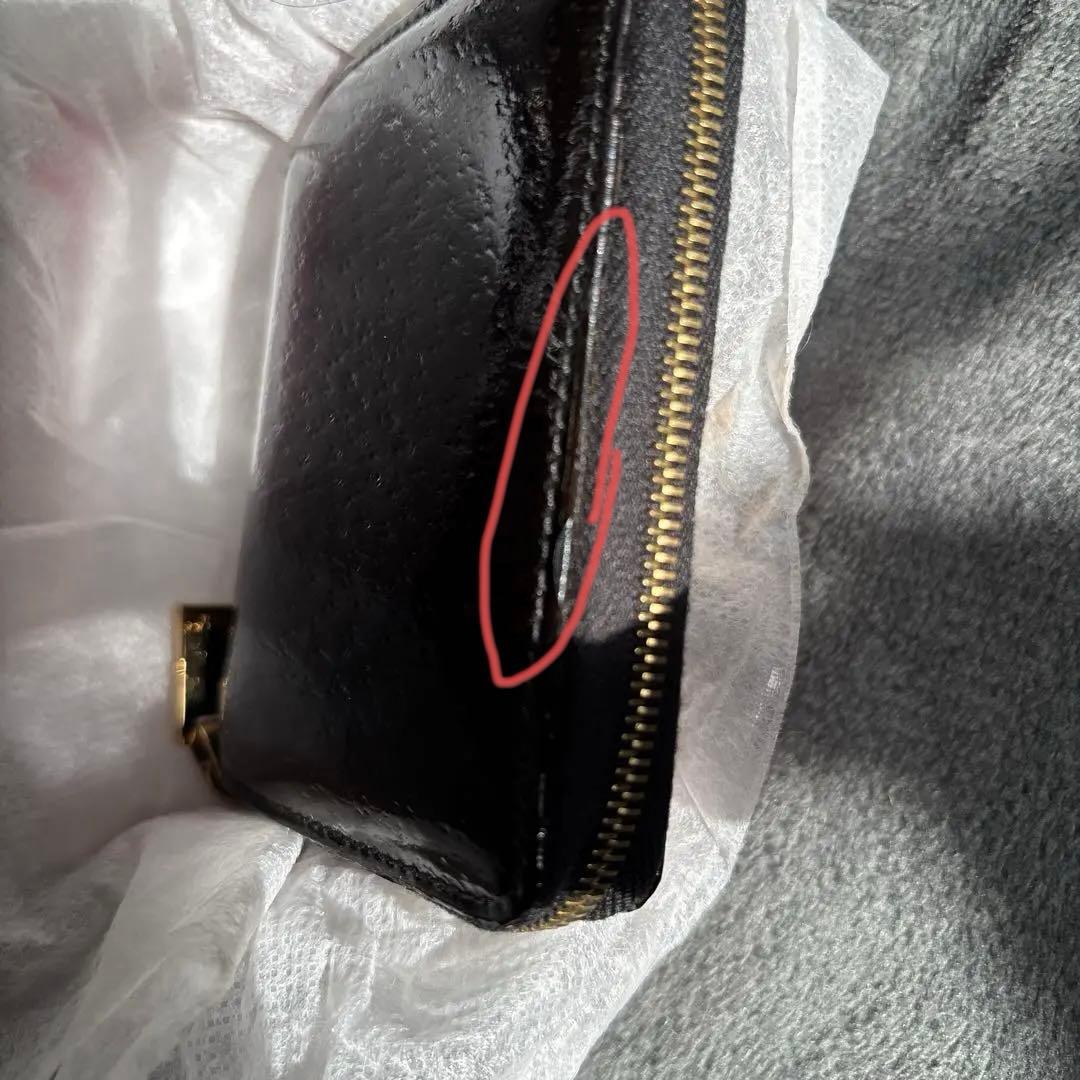 セリーヌ ケース SHEFFIELD 黒・茶×ゴールド金具