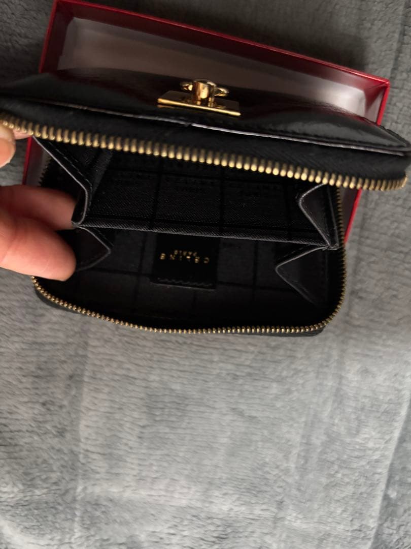 セリーヌ ケース SHEFFIELD 黒・茶×ゴールド金具