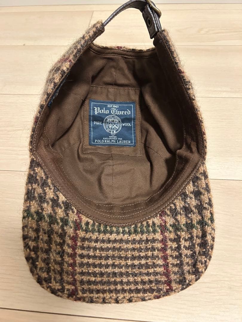 ラルフローレン　ツイード　キャップ