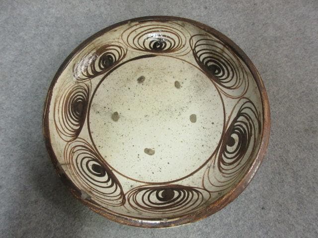 瀬戸焼馬の目皿 [B25498]