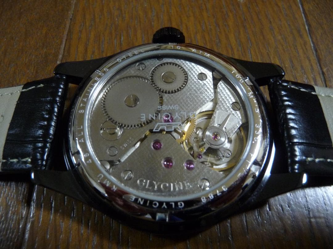 希少美品 グリシン KMU48 手巻き スモールセコンド パイロットモデ