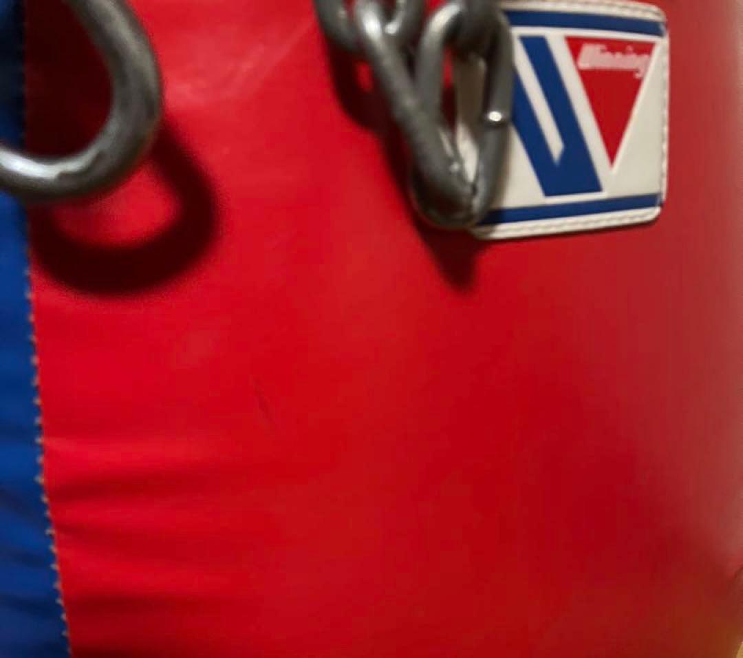 Winning ウイニング　タイミングバッグ　サンドバッグ 赤/青 チェーン付き