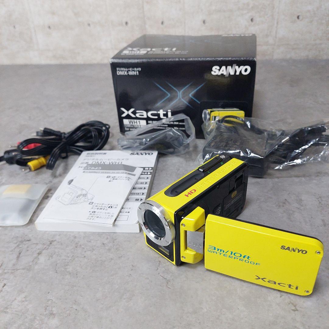 SANYO 防水 ムービーカメラ Xacti ザクティ DMX-WH1 イエロー
