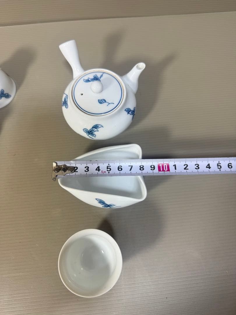 2293 有田焼　畑萬陶苑　茶器セット　急須1客　湯冷し1客　湯呑5客