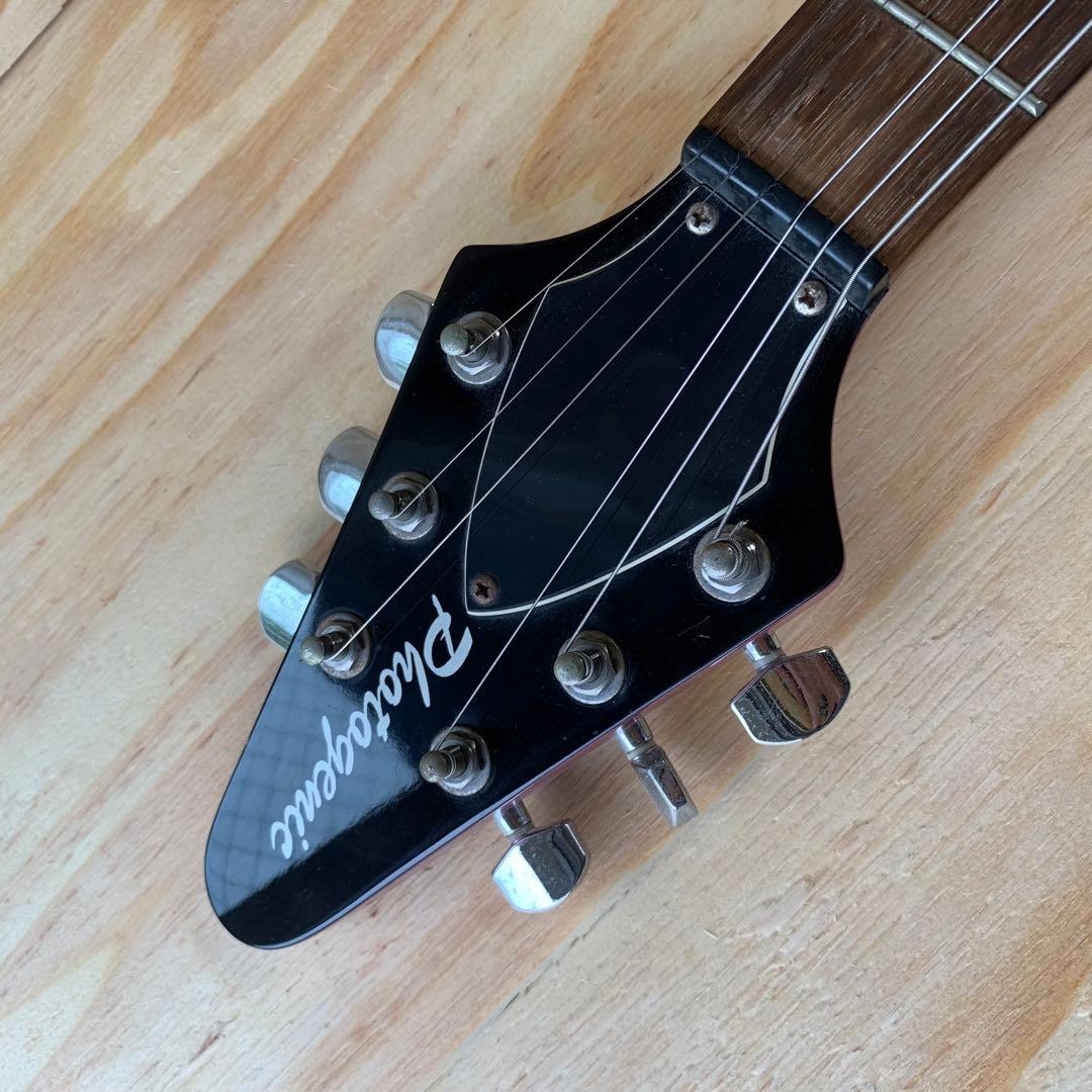 Photogenic フライングV エレキギター ラメピンク