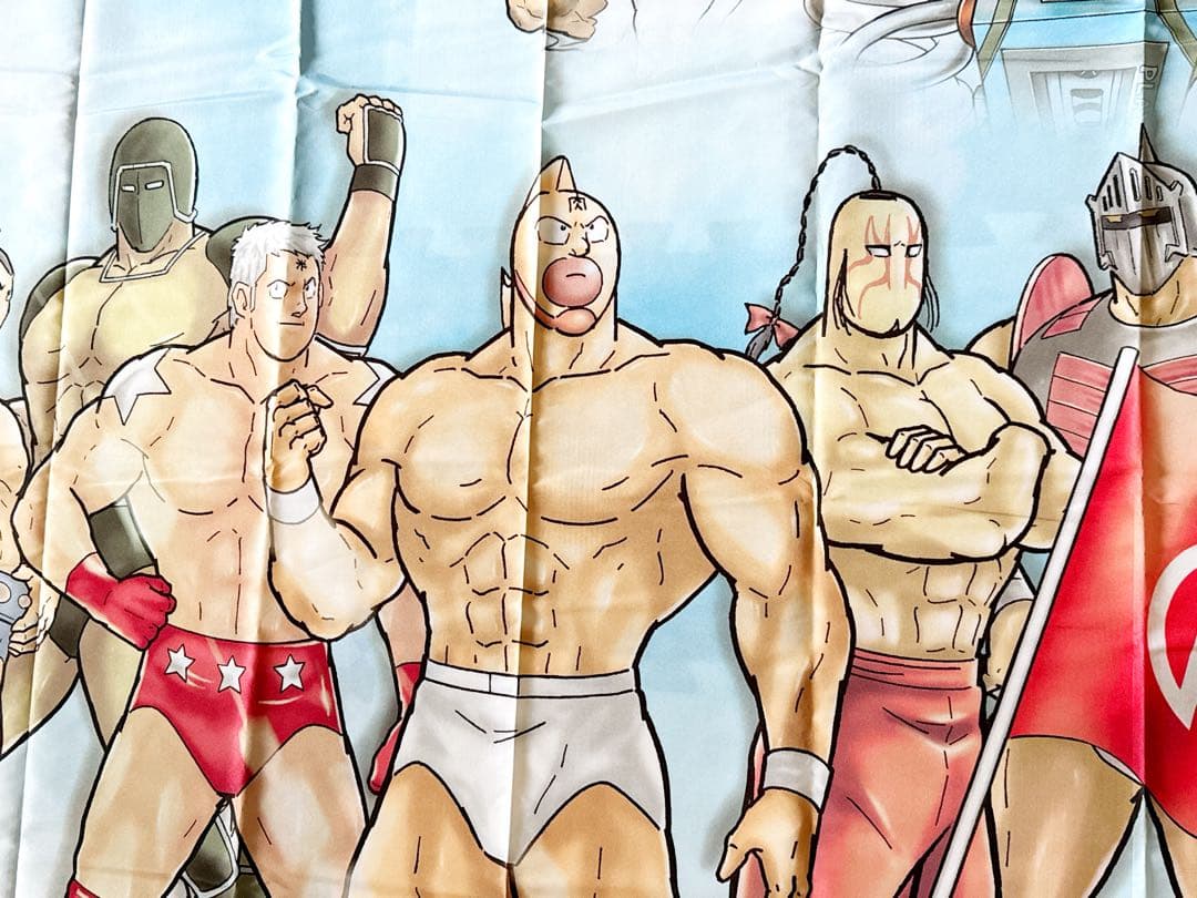 セール キン肉マン 描き下ろし ビッグタペストリー布