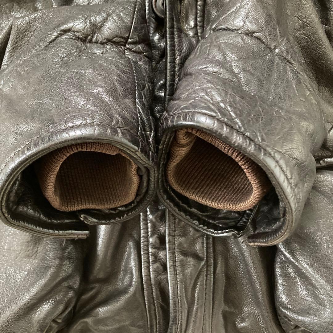 イタリア製 高級 レザージャケット STEWART