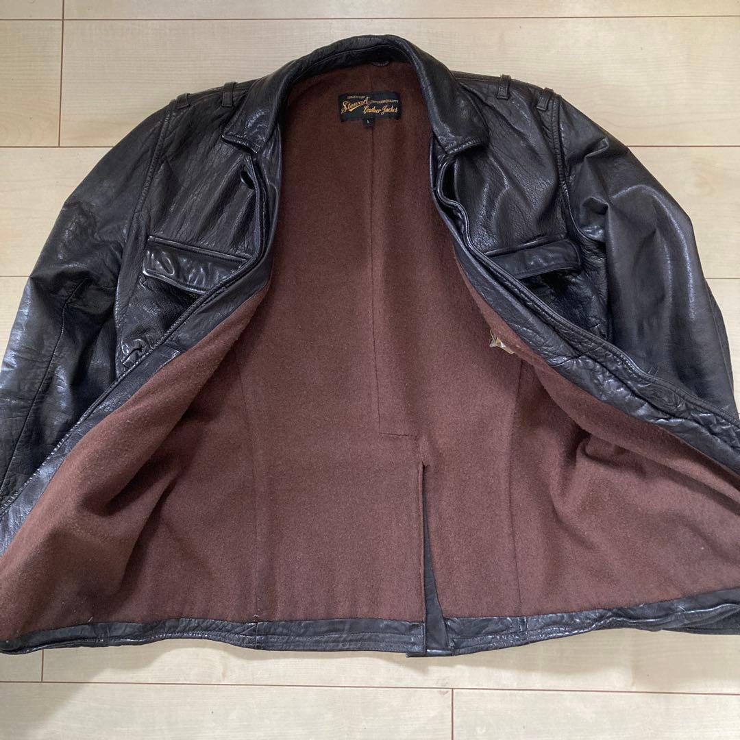 イタリア製 高級 レザージャケット STEWART