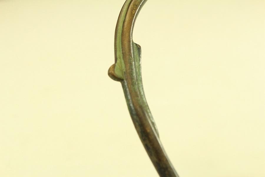 中国美術 古銅 龍紋 洗 文房具 匙(HA398)