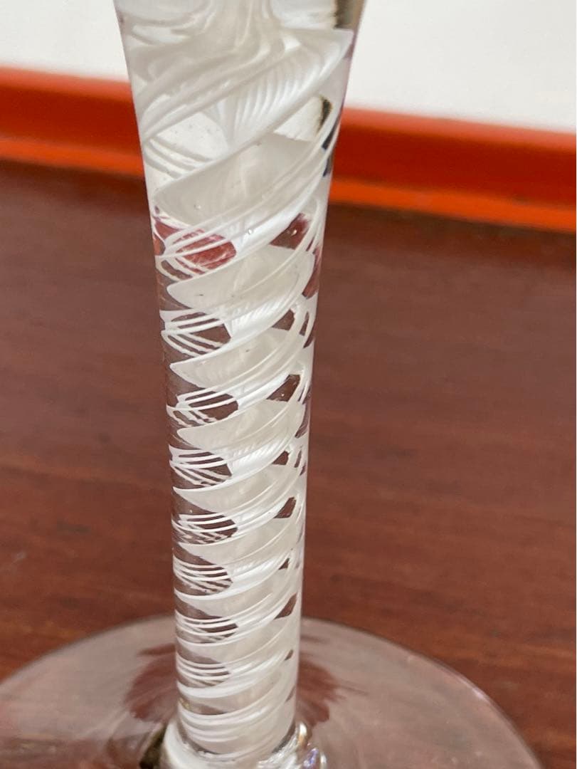 エアーツイストステムグラス オペークツイスト ツイストステム　ゴブレット　骨董