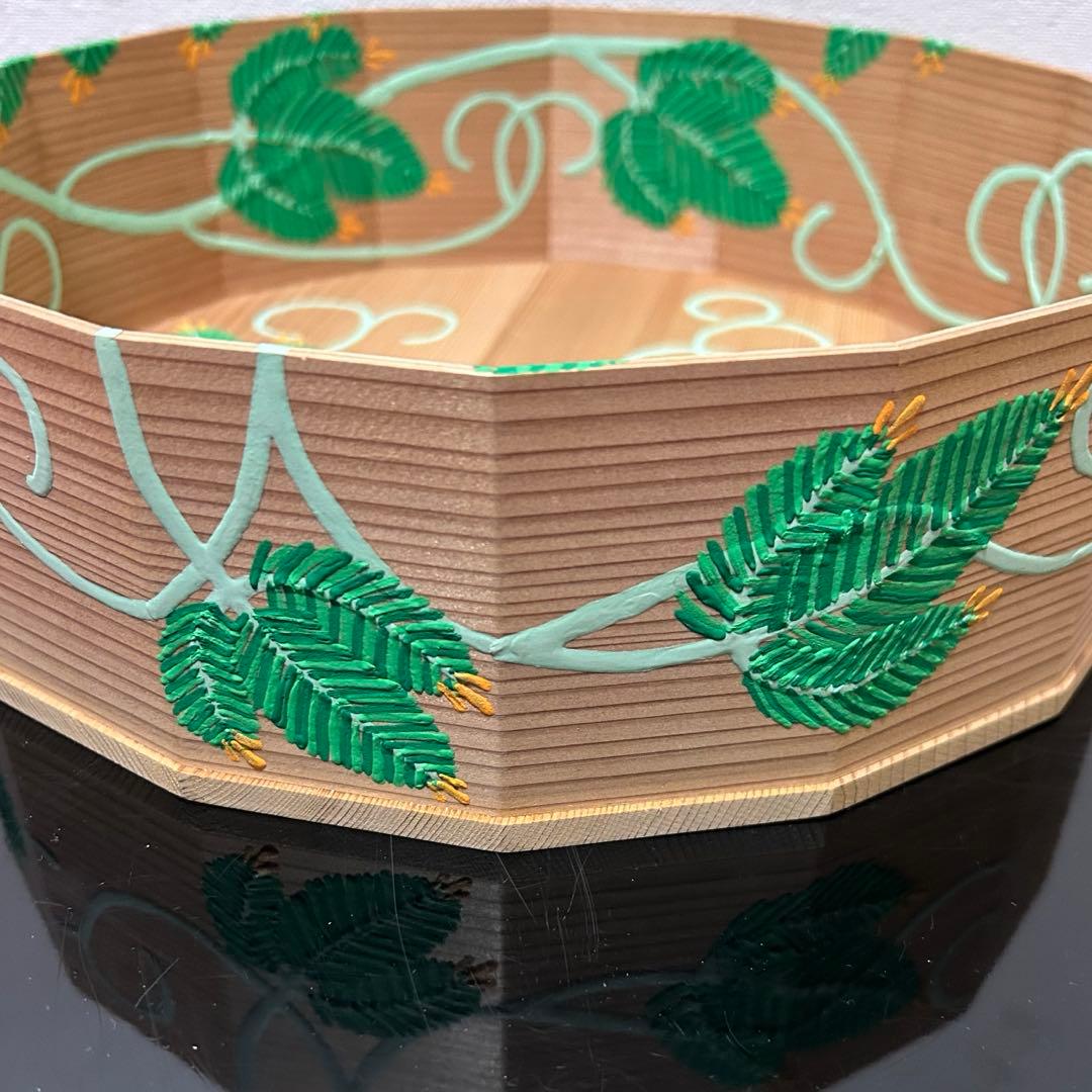 玄々斎好写松唐草炭斗　茶道具懐石茶箱鵬雲斎坐忘斎淡々斎即中斎棗水指茶碗棗茶杓