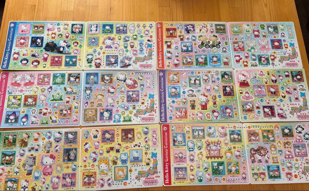 【2002-2003年】ご当地キティ ジャンボシールダス 13枚セット平成レトロ