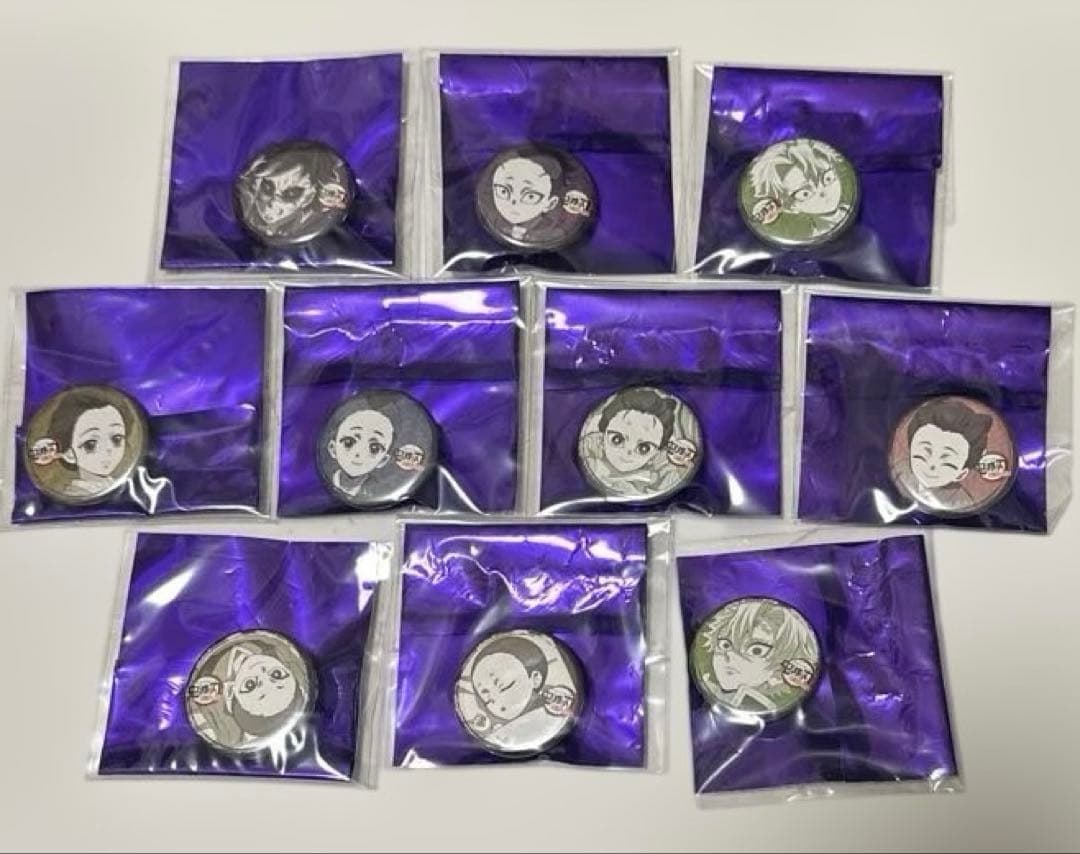 鬼滅の刃 刀鍛冶の里編 32mmくじ引き缶バッジ 第六話 10個コンブセット