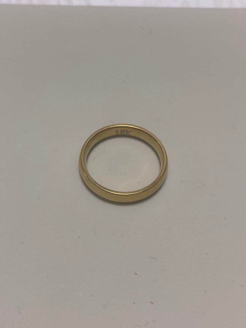 遺品整理18K刻印リング 2.8g