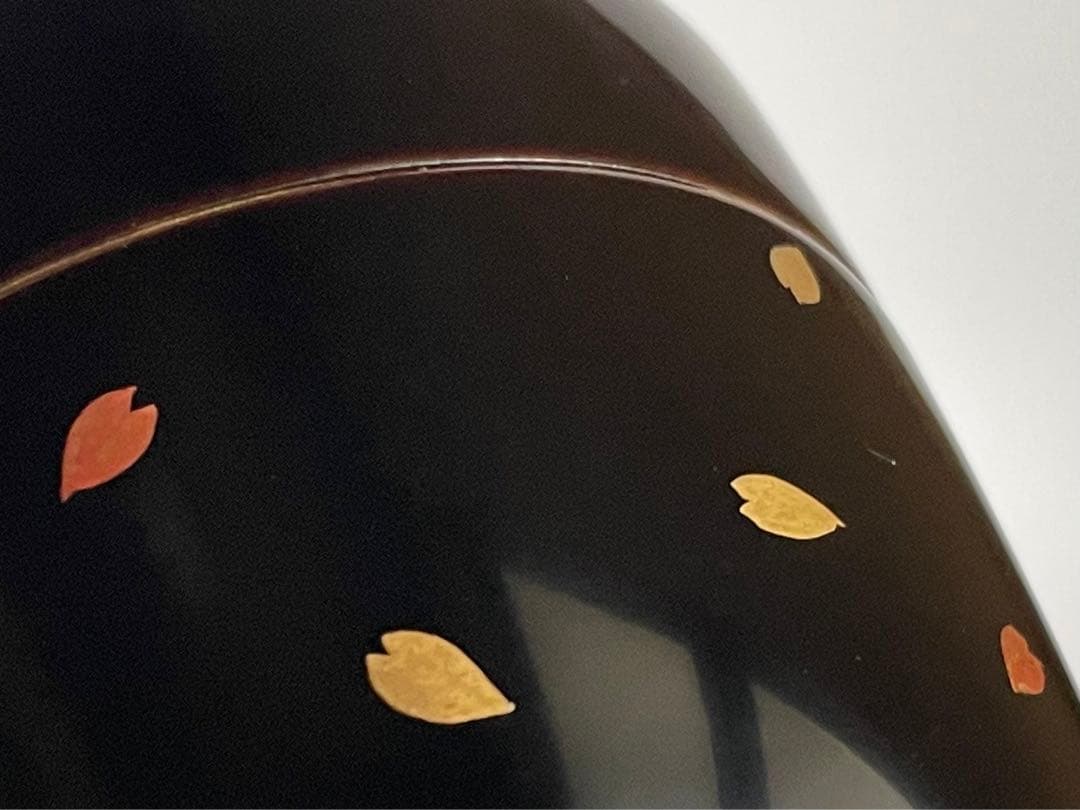 蒔絵師　中村湖斎　雪月花　蒔絵　黒　大棗　なつめ　共箱