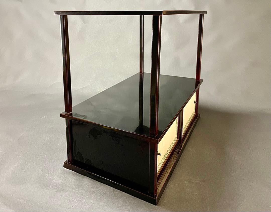 割引❗️「母」 紹鴎棚 武野紹鴎好み 溜塗 組立式 元箱 茶道具 （404F②）