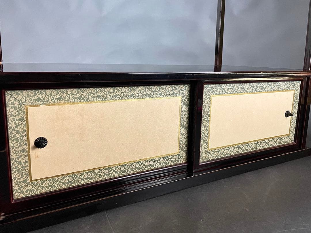 割引❗️「母」 紹鴎棚 武野紹鴎好み 溜塗 組立式 元箱 茶道具 （404F②）