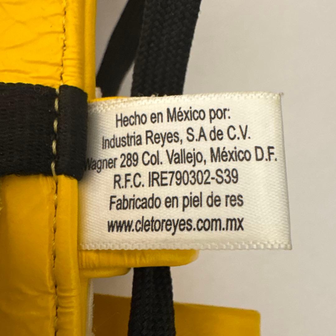 REYES製 レイジェス　フェースガード　イエロー　本皮