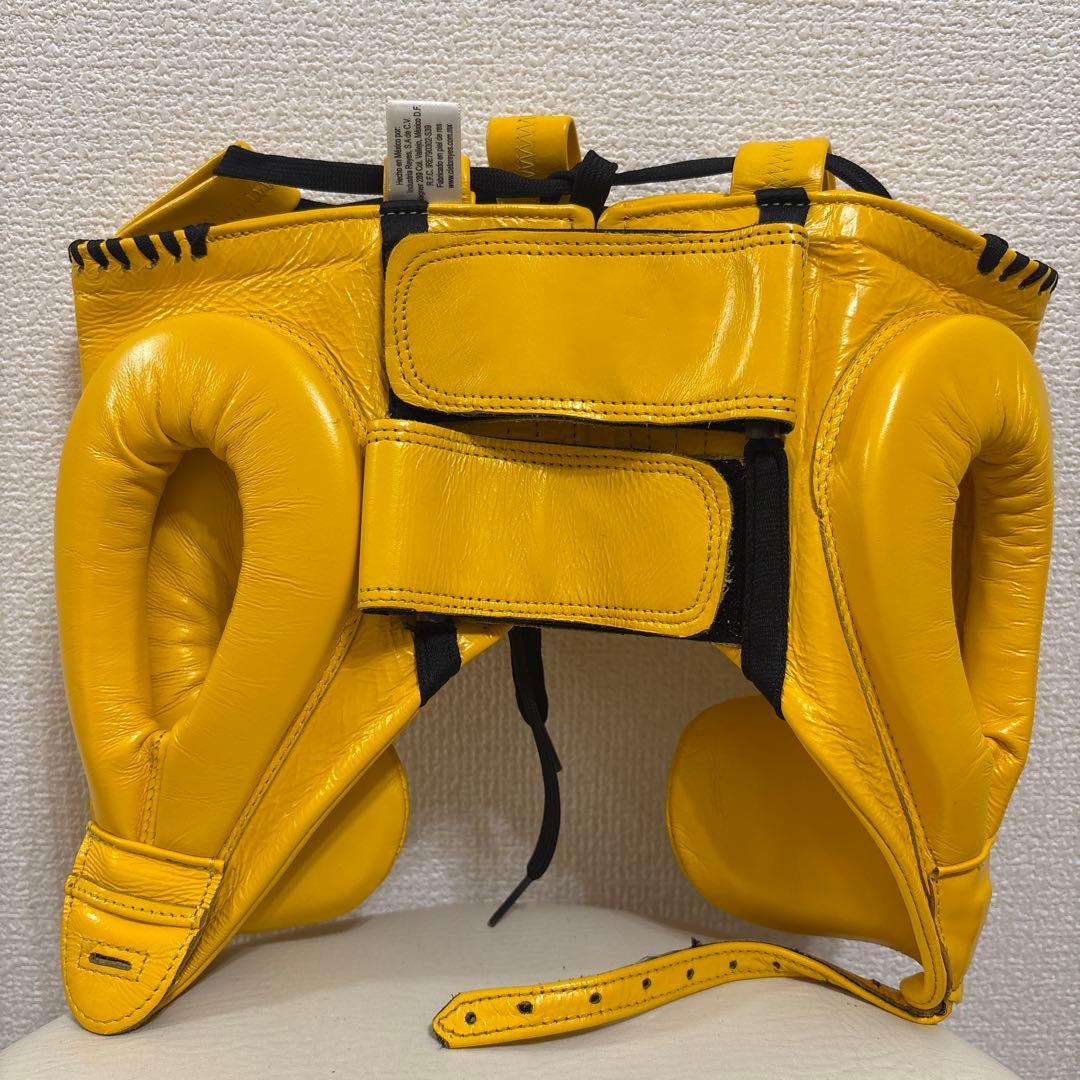 REYES製 レイジェス　フェースガード　イエロー　本皮