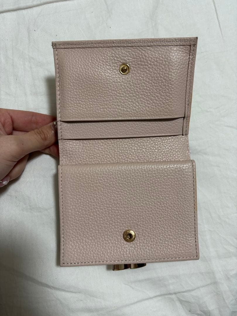 皇居 がま口財布 ピンク ピンクベージュ 限定品