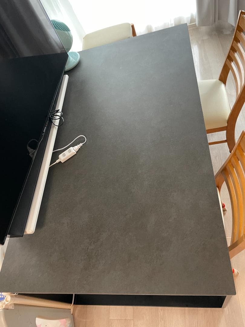 【送料込み】ニトリ セラミックダイニングテーブル（セーラル150 CHN GY）