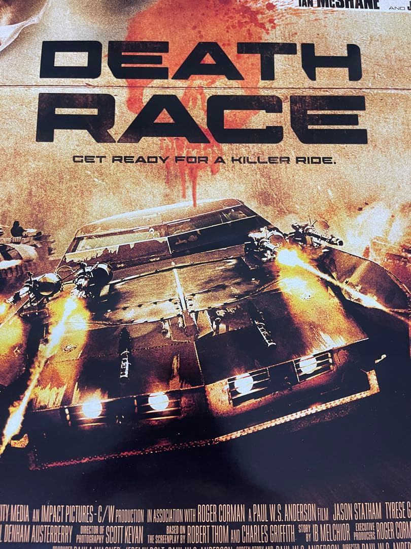 *枚数限定*映画館用両面印刷ポスターUS版:デス・レース ジェイソンステイサム