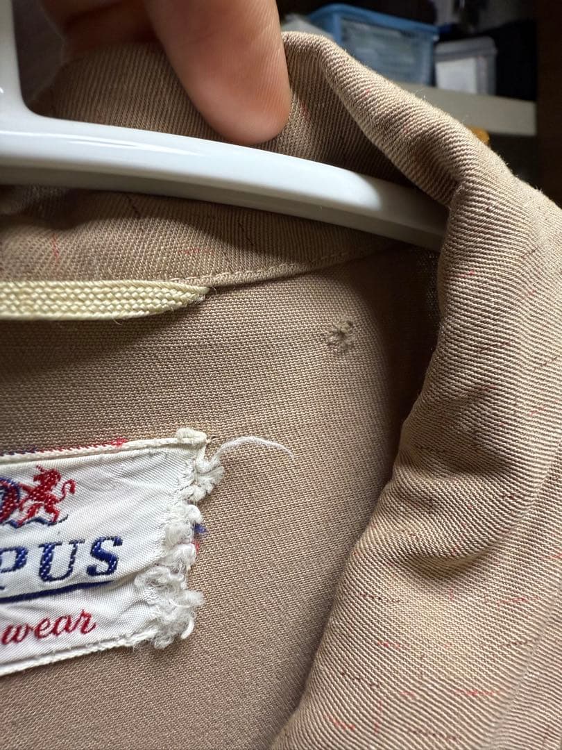 ニ*ク様 50s CAMPUS rayon gabardine jacket 絣