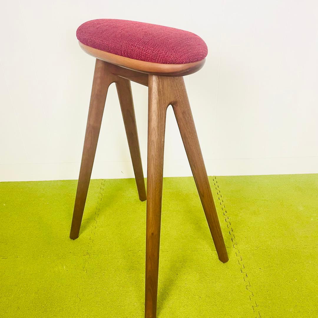 【極美品】ナガノインテリア スツール 木製 コッペスツール