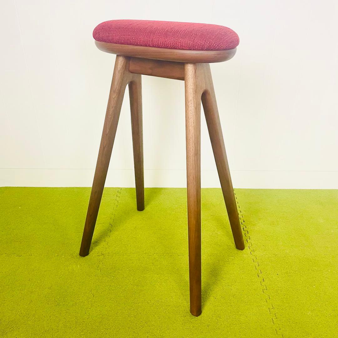 【極美品】ナガノインテリア スツール 木製 コッペスツール