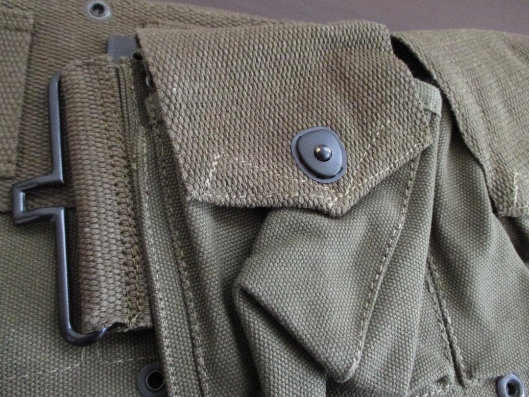 新品　OD色　レプリカ　米軍　M1937　BAR　マガジンベルト　ピストルベルト