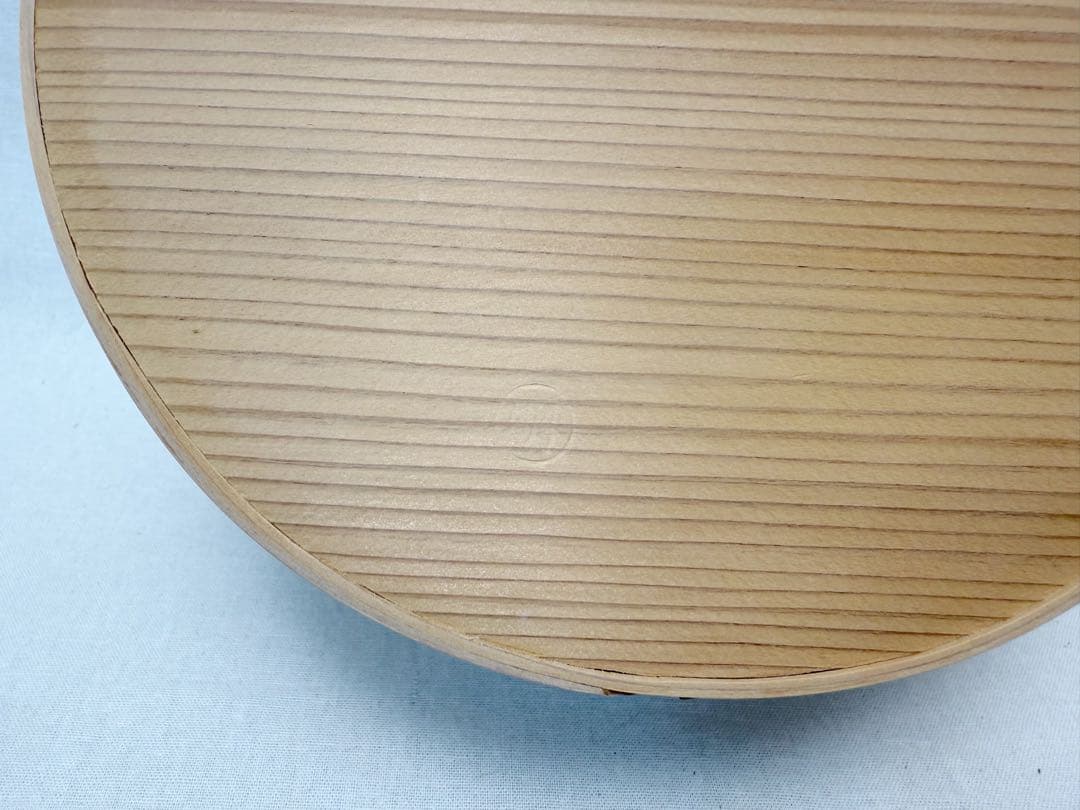 未使用 茶道具 曲物師 旭 明山作 曲建水 曲わっぱ 刻印有 元箱