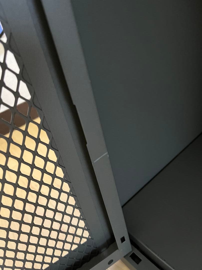 【値下げ不可】IKEA イーヴァル　ivar グレー　扉付　メッシュ