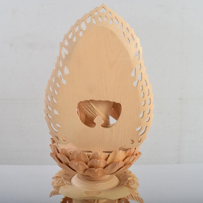 仏教美術　桧彫刻　大日如来像　仏像　華鬘台　C　8882