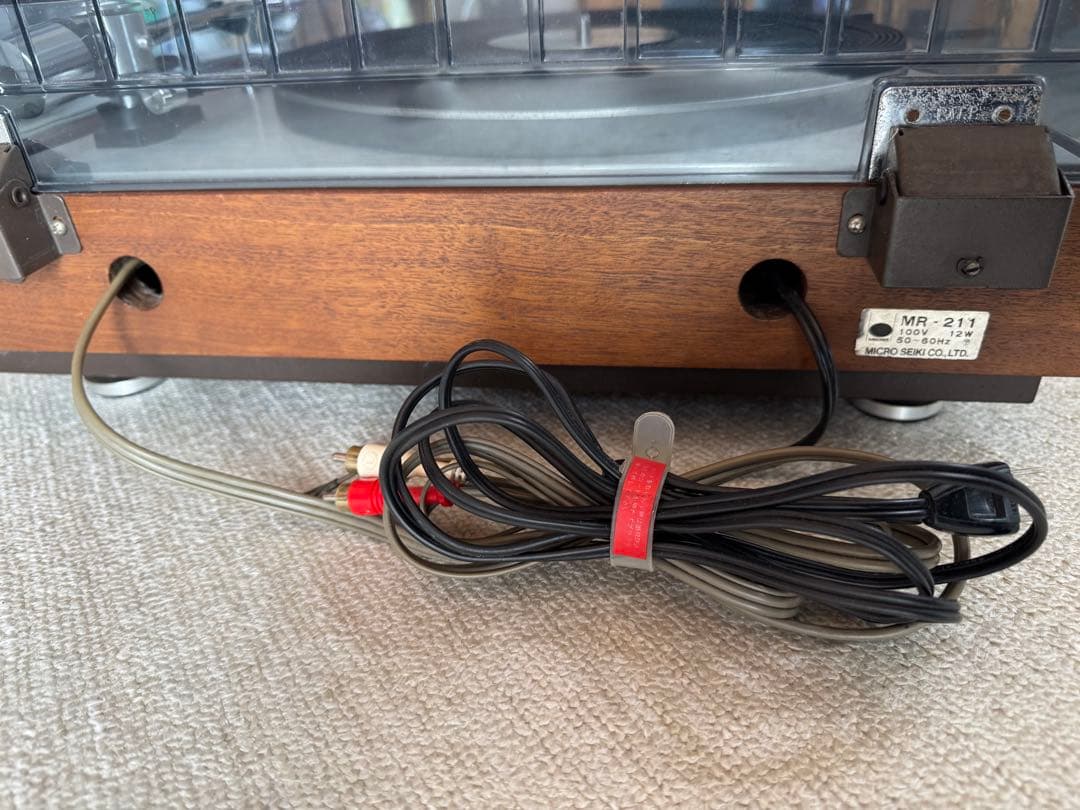 動作品 MICRO MR-211 50Hz レコードプレーヤー
