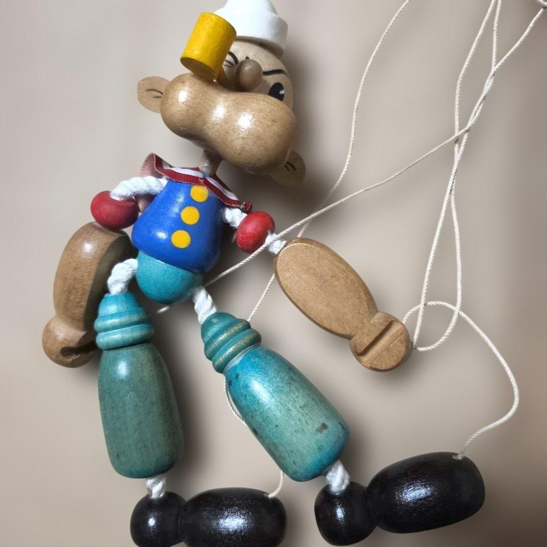 激レア！ビンテージ ポパイ 操り人形 箱付き アンティーク