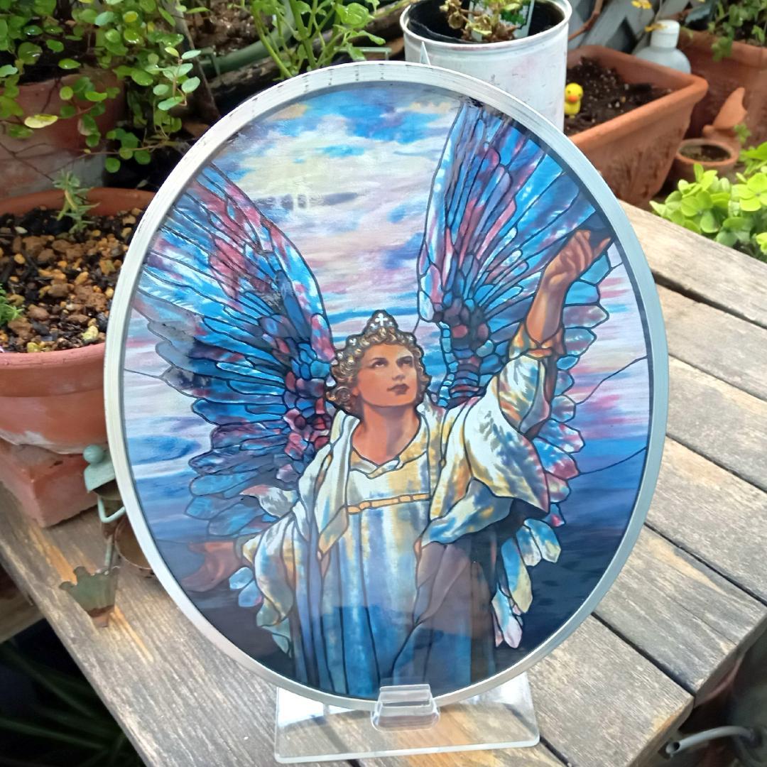 ルイスCティファニー ステンドグラスAngel of Peaceグラスマスターズ