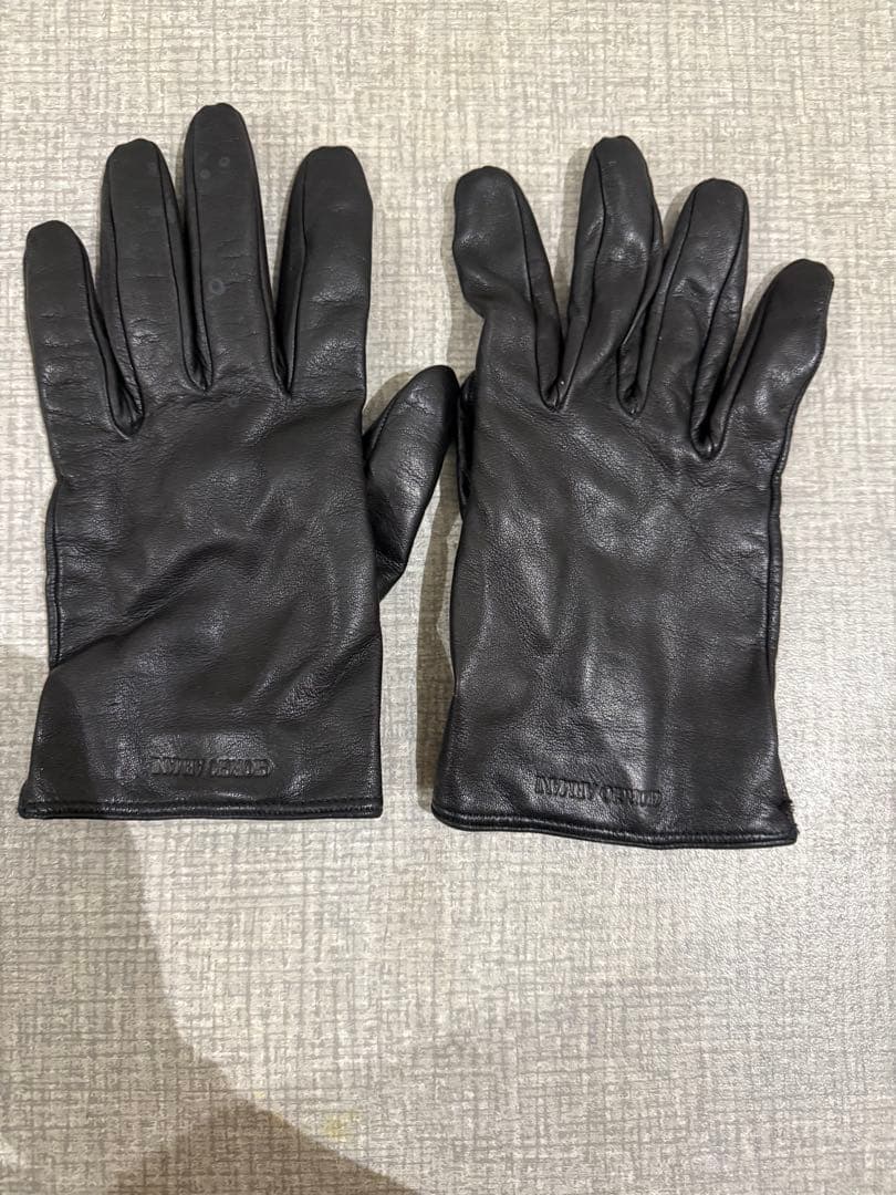 Giorgio Armani 黒 レザー手袋 M