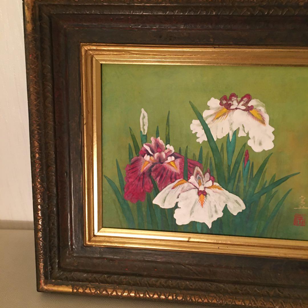 日本画肉筆画　直筆　秀峰作品