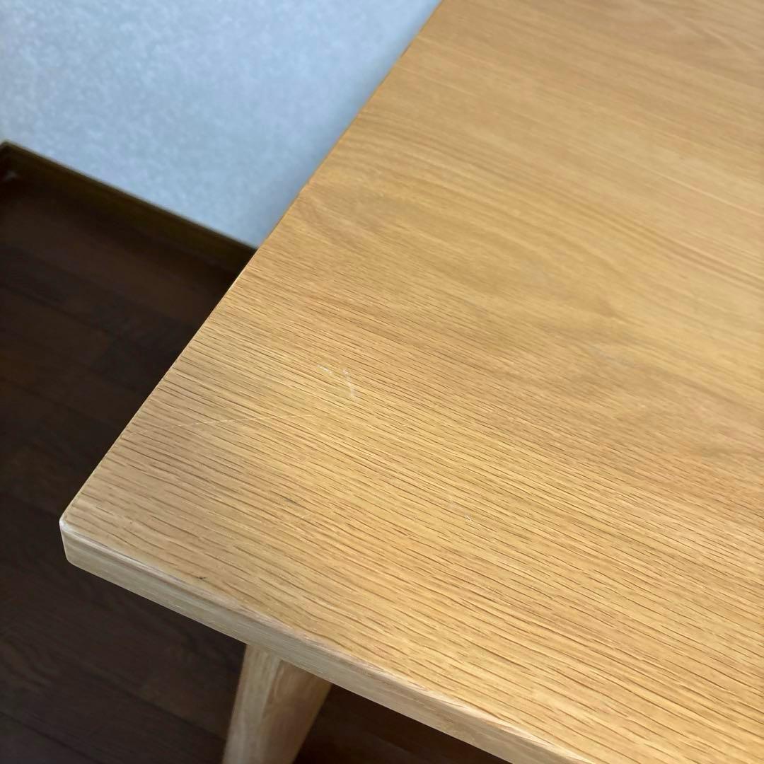 【美品】無印良品 板と脚でできた木製テーブル 正方形 テーブル