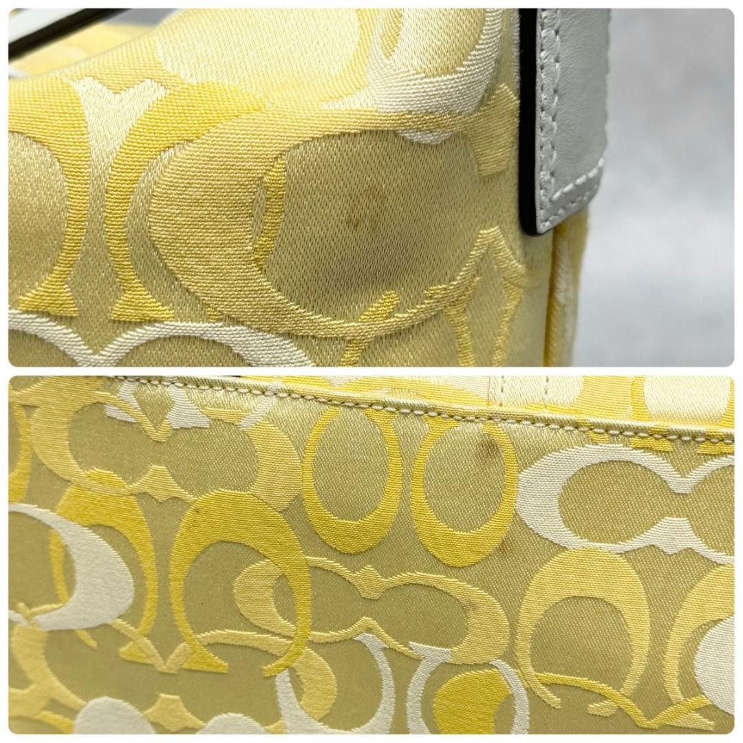 バッグ Rare COACH Yellow Signature One Shoulder