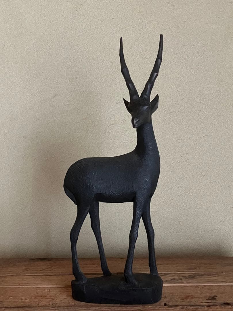 【最終値下げ】エチオピア民藝　シカの木製彫刻