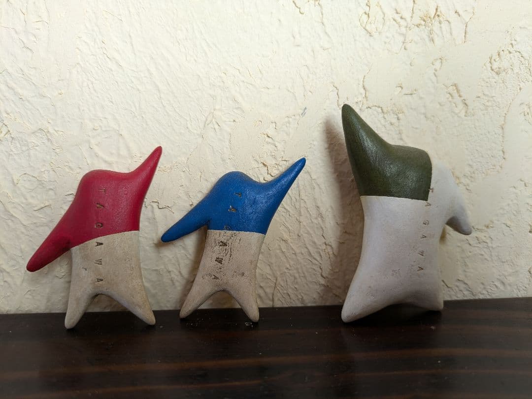 恩塚正二　オブジェ　3コ