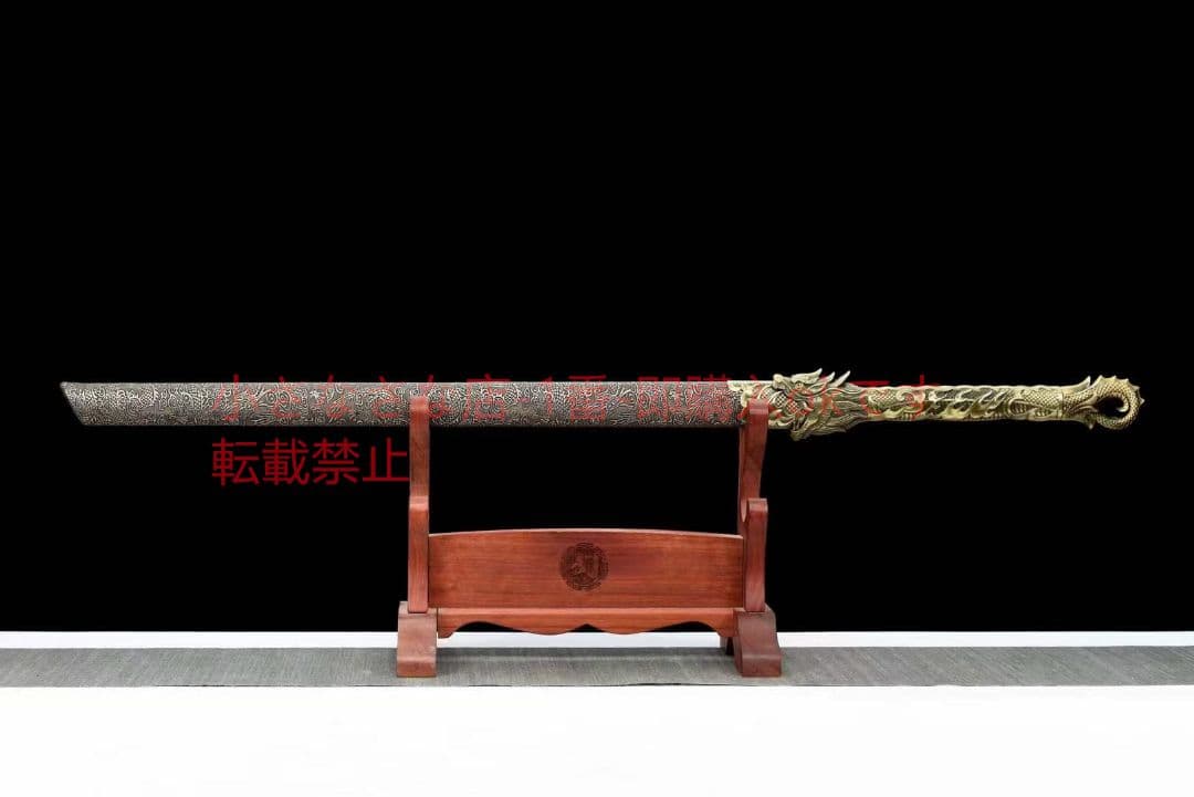 『龍影唐横刀』古兵器 武具 刀装具 日本刀 模造刀 居合刀 リングヘッドカッタ