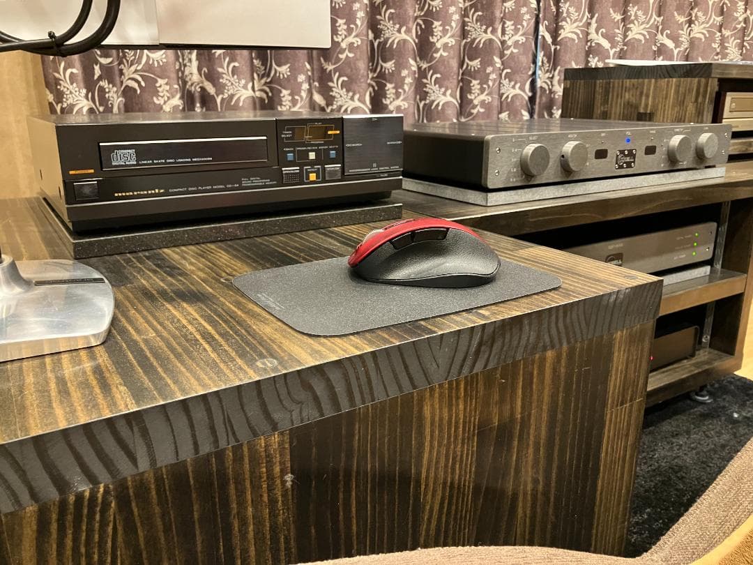 超最高級 天然黒御影石　オーディオボード●350×350×27●5面磨き　特価