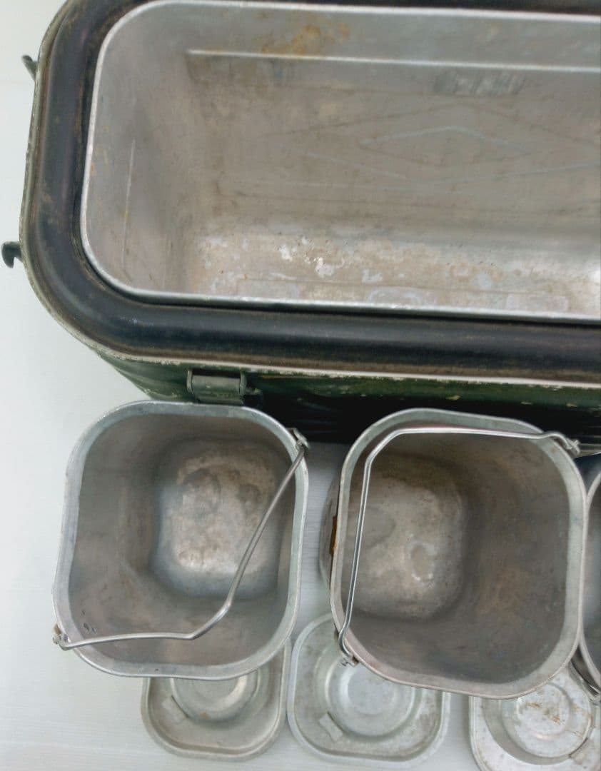 【1962年】US製 ミリタリーコンテナ オリーブドラブ　フードコンテナ*AE6